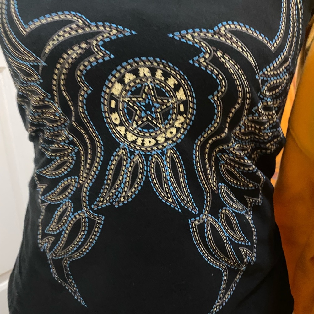 Harley Davidson Beautiful Western Angel laced back